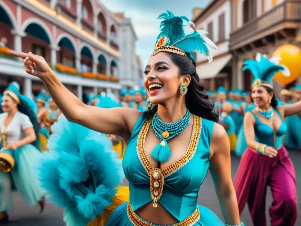 Branding Carnaval Uruguayo: campañas auténticas con coloridos bailarines y música festiva