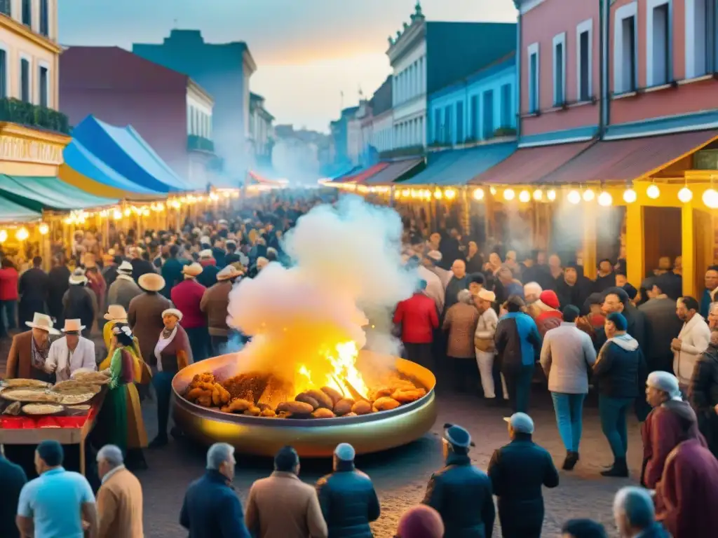 Un bullicioso Carnaval Uruguayo con oferta gastronómica y desfile festivo