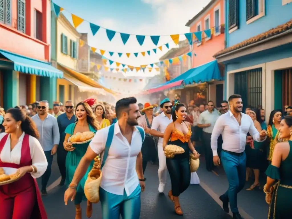 Celebra el Carnaval de Uruguay con comida típica y danzas coloridas en la calle