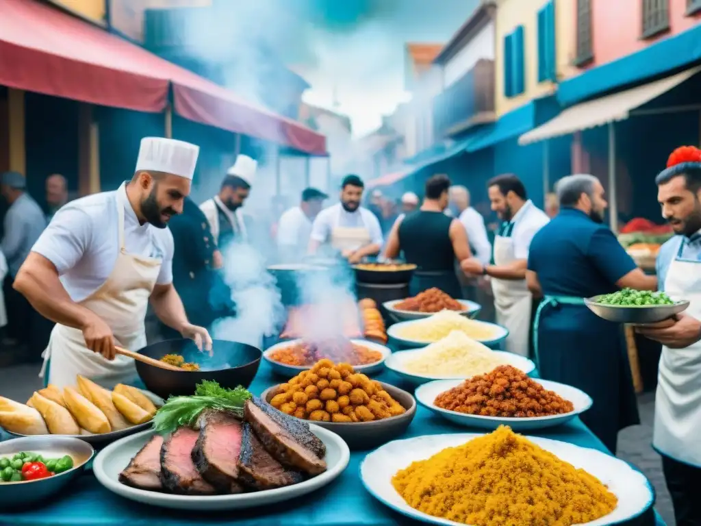 Chefs gastronomía Carnaval Uruguayo: Calles vibrantes, música alegre y platos icónicos reinventados durante la celebración