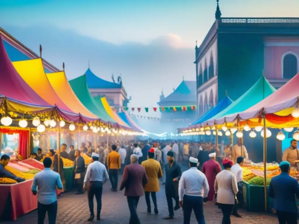 Chefs innovadores en el Carnaval Uruguayo crean delicias culinarias en un bullicioso mercado callejero