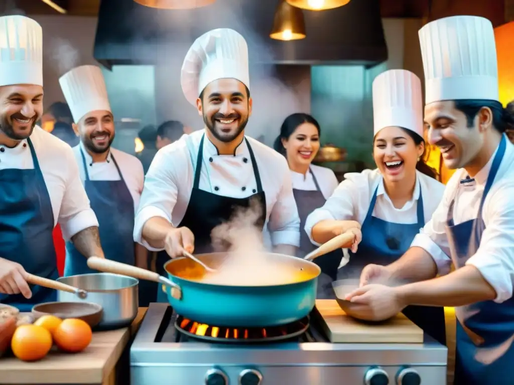 Chefs uruguayos crean recetas emblemáticas Carnaval Uruguayo en cocina festiva y colorida