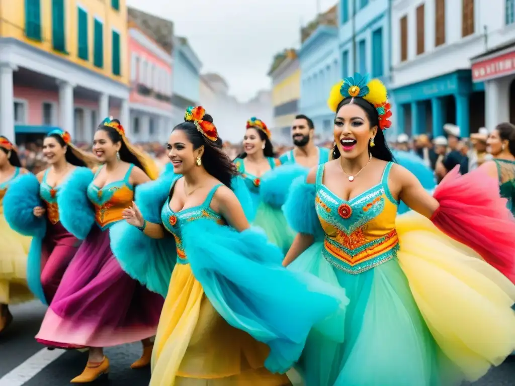 'Colorida danza de diásporas en Carnaval Uruguay'