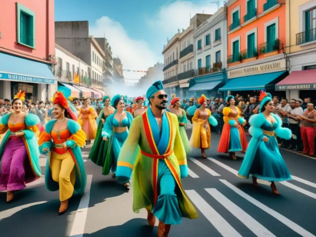 Colorido Carnaval en Montevideo, Uruguay