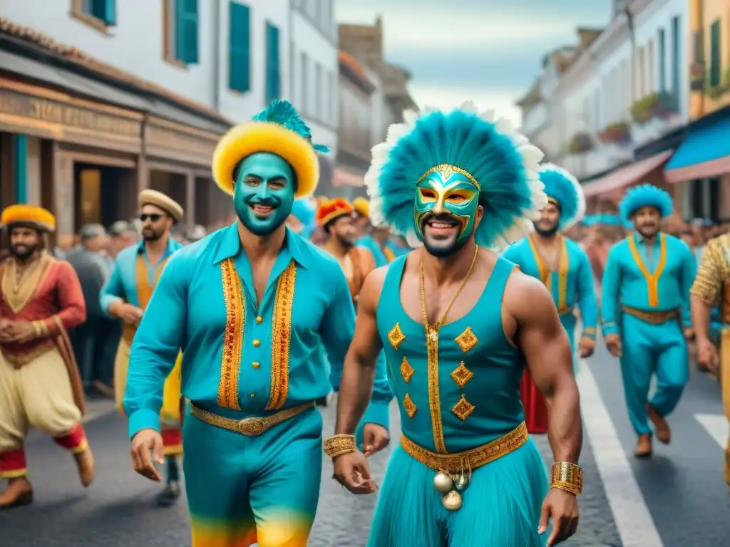 Colorido Carnaval en Uruguay: trajes, música y baile en la calle