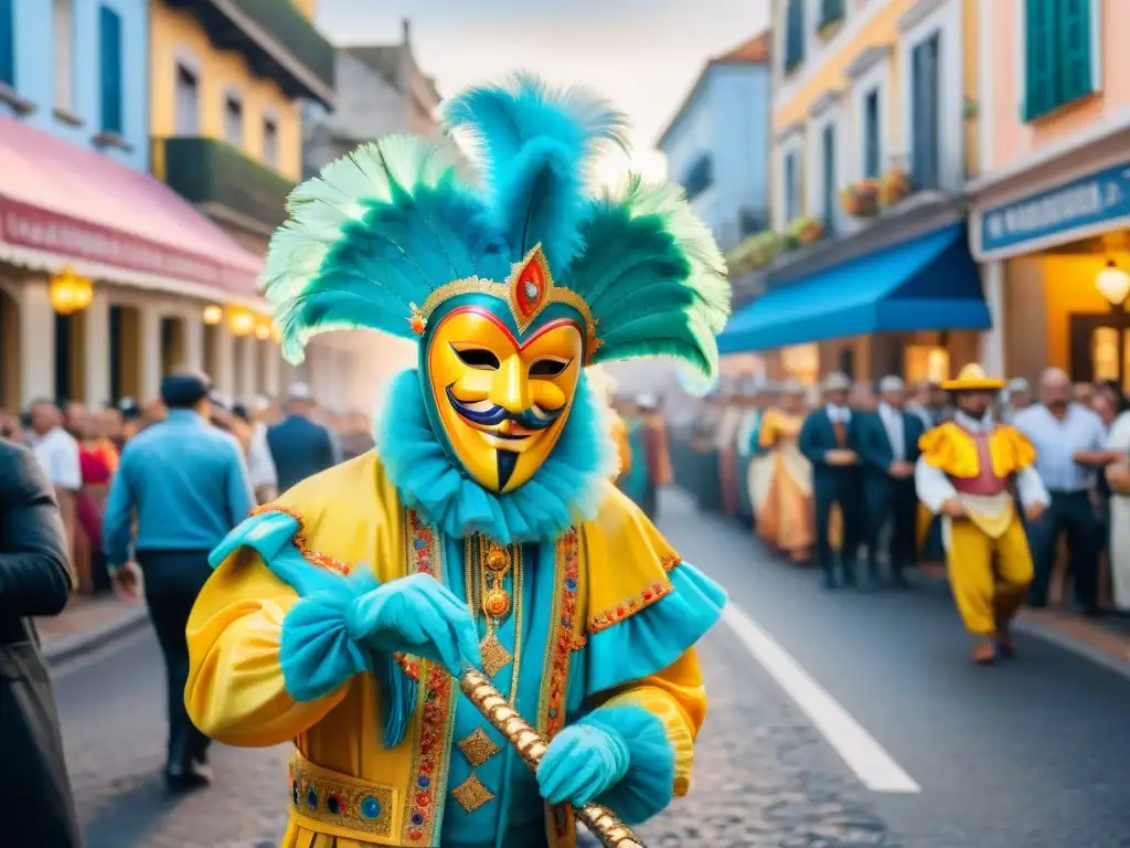 Colorido Carnaval en Uruguay: trajes de Carnaval preservando historia