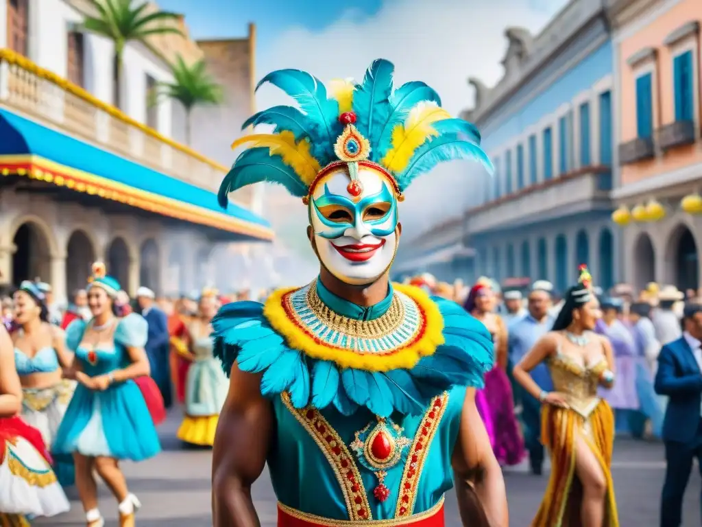 Colorido Carnaval Uruguayo: baile, música y alegría en las calles