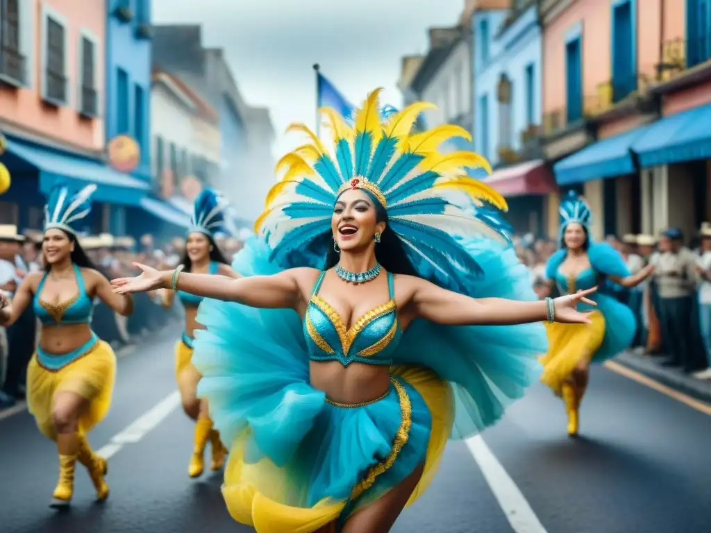 Colorido Carnaval Uruguayo: calles llenas de vida, desfiles y alegría, tradición y eventos culturales