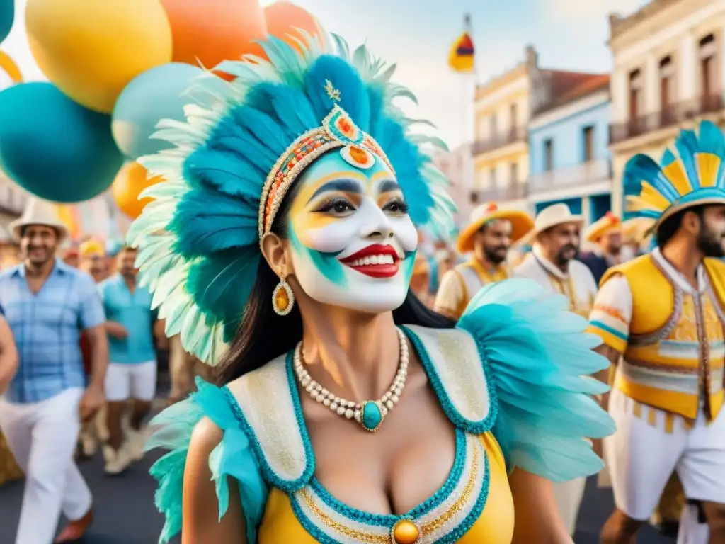 Colorido Carnaval Uruguayo: lazos comunitarios en celebración alegre y diversa