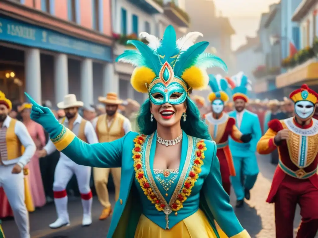 Colorido Carnaval en Uruguay: desfile vibrante con impacto social Carnaval Uruguayo