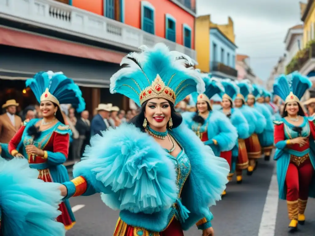 Colorido desfile de Carnaval en Uruguay, turismo cultural Carnaval Uruguayo