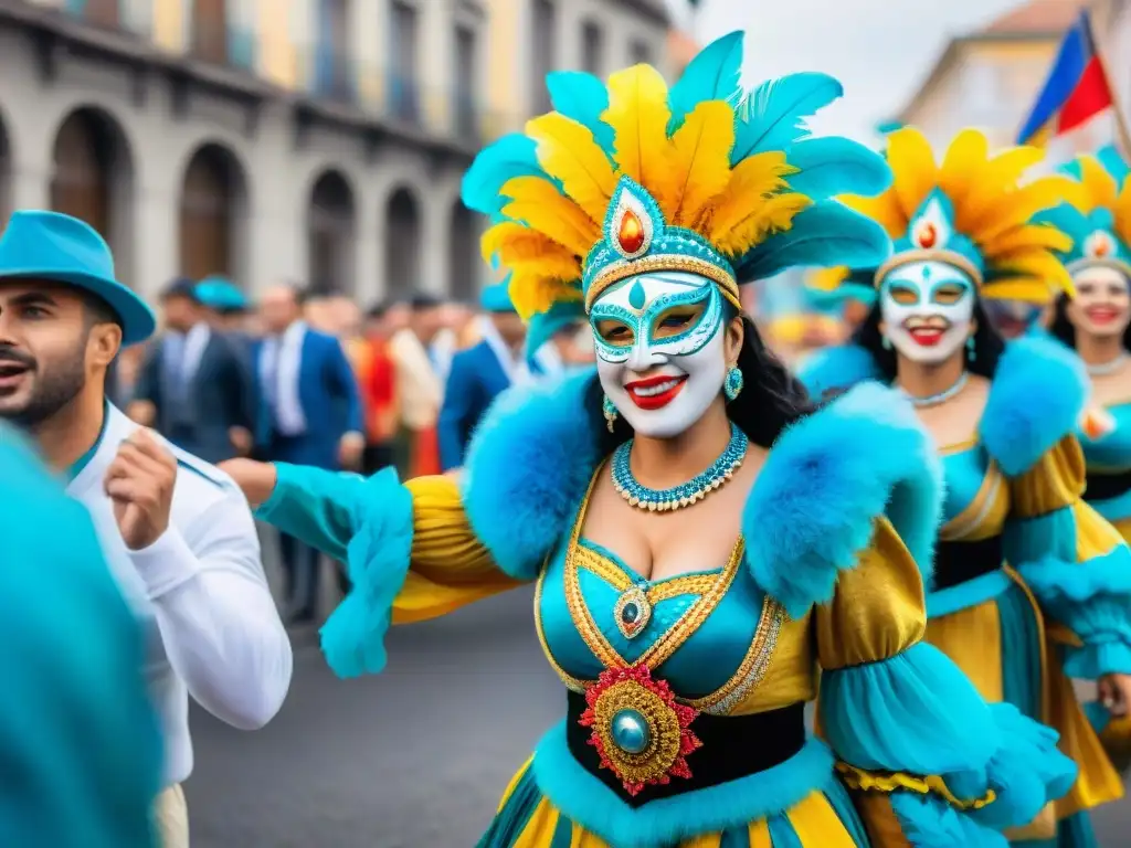 Colorido desfile de Carnaval en Uruguay: trajes, máscaras y baile al ritmo de la música tradicional