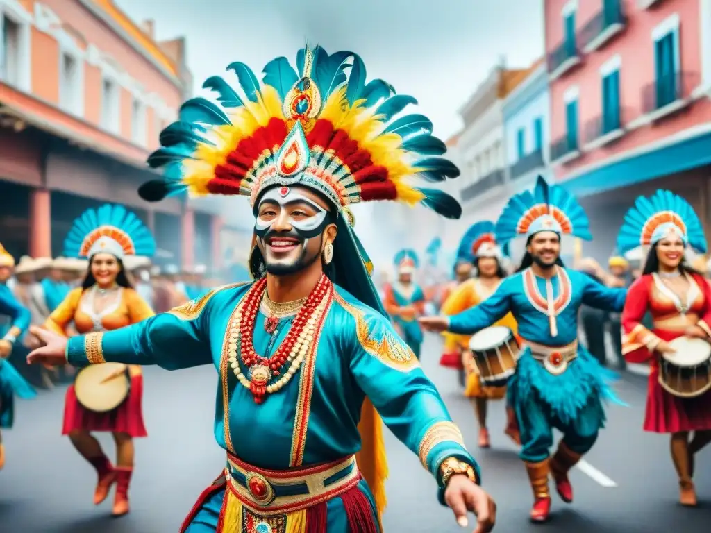 Danza alegre en el Carnaval Uruguayo difusión internacional digital