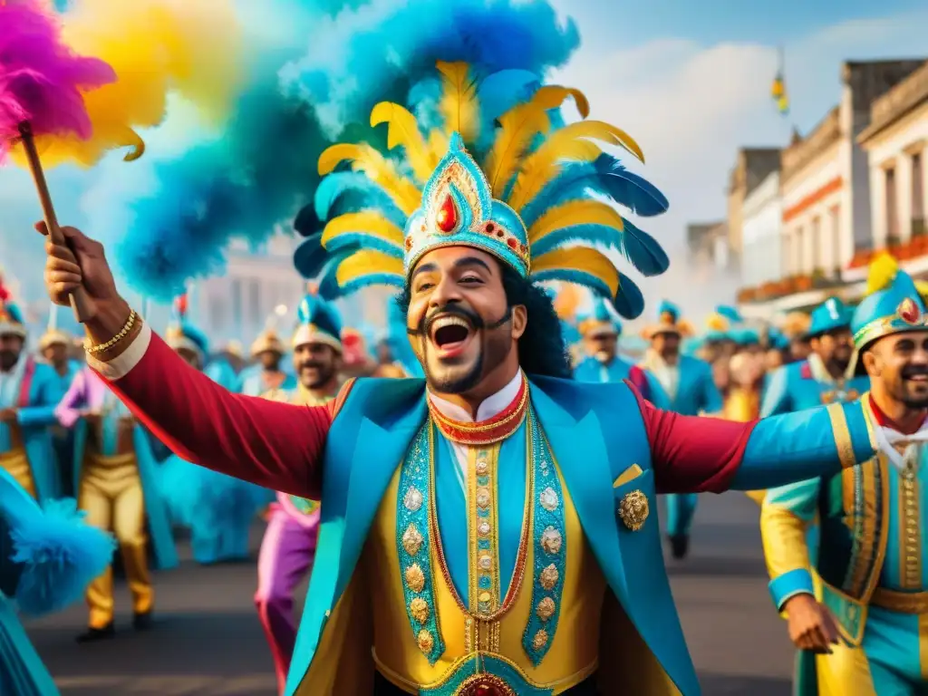 Desfile alegre del legado de Cacho de la Cruz en el Carnaval Uruguayo