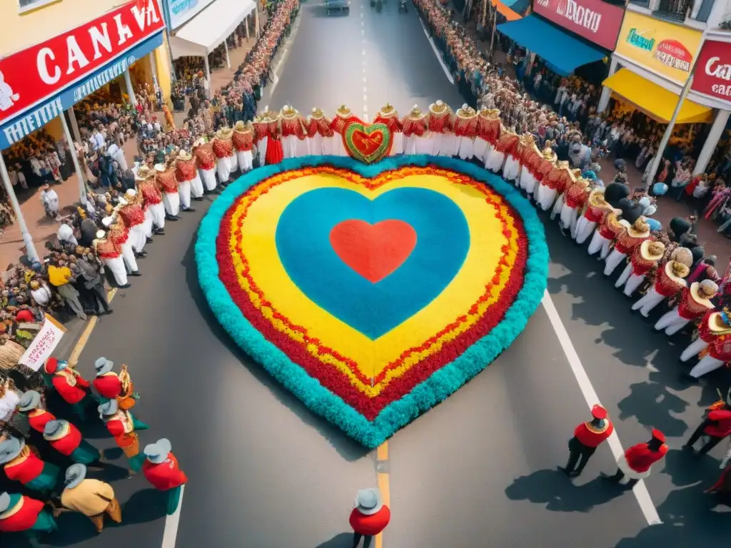 Desfile de Carnaval con corazón de quinoa y recetas con quinoa para Carnaval