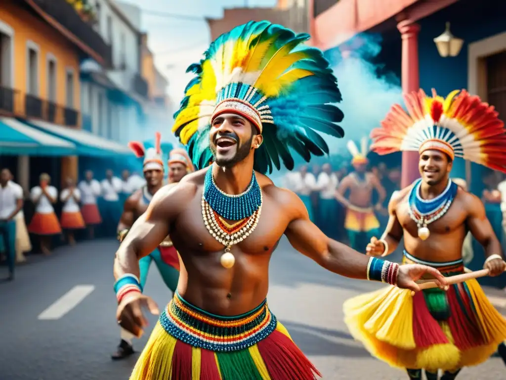 Un desfile de danza Candombe en Uruguay con impacto en la moda y la cultura uruguaya