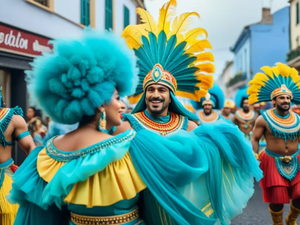 Desfile vibrante de Carnaval en Uruguay: murgueros, candombe y alegría en las calles