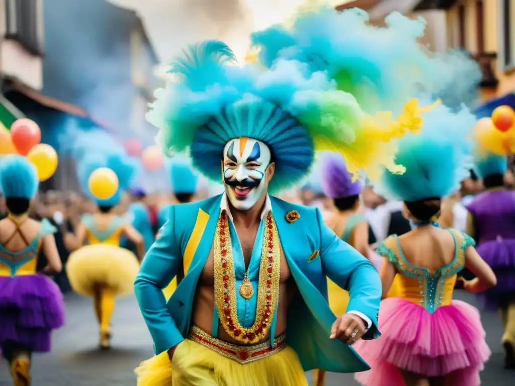 Un desfile vibrante de Carnaval en Uruguay con chefs, gastronomía y espectáculo