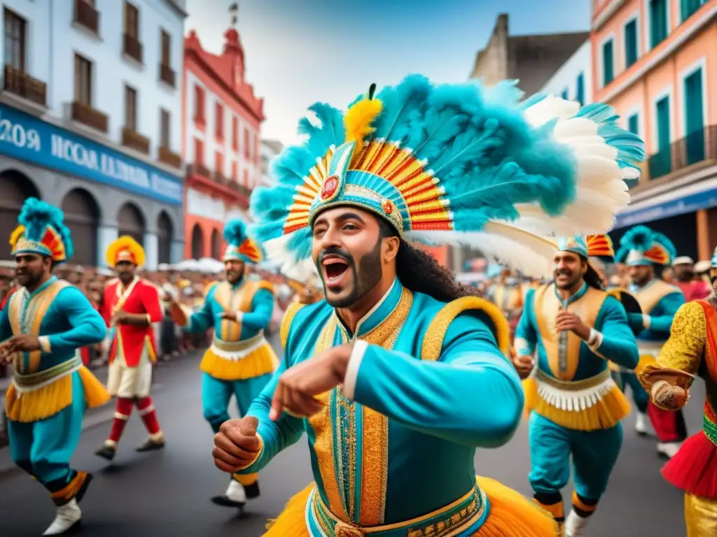 Un desfile vibrante de Carnaval en Uruguay: fusión cultural Carnaval Uruguayo