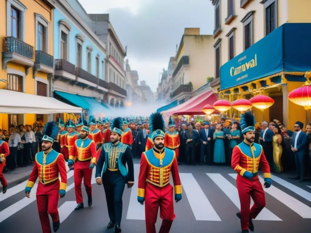 Desfile vibrante de Carnaval en Montevideo, Uruguay con descuentos hoteles Carnaval Uruguayo