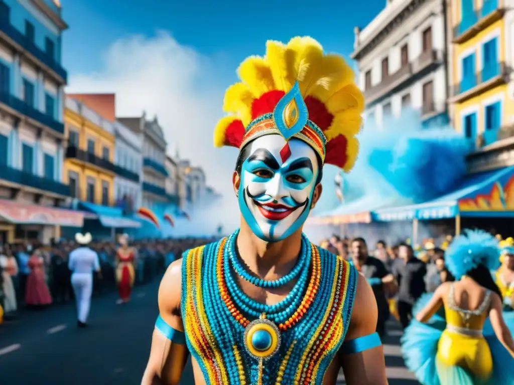 Desfile vibrante de Carnaval en Montevideo, Uruguay con Emprendedores en el Carnaval Uruguayo