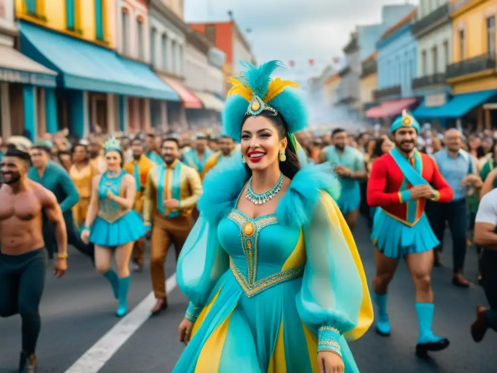 Desfile vibrante del Carnaval en Uruguay con impacto económico en inversiones