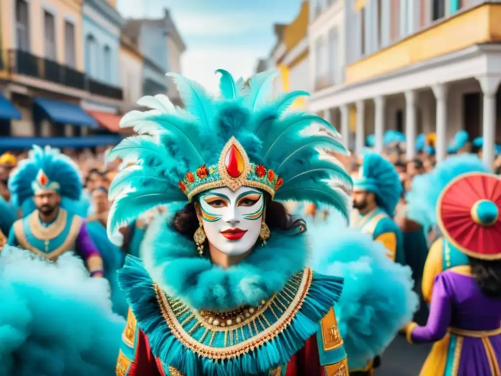 Desfile vibrante de Carnaval en Uruguay con oportunidades económicas