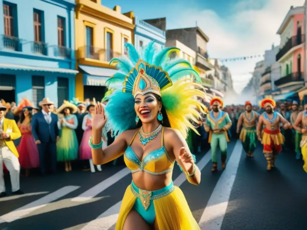 Desfile vibrante del Carnaval en Montevideo, Uruguay con paquetes de Carnaval Uruguayo 2021