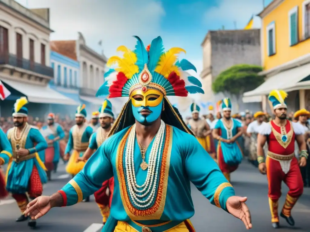 Desfile vibrante de Carnaval en Uruguay con activismo social