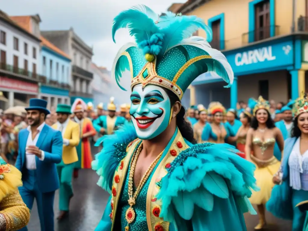 Desfile vibrante del Carnaval Uruguayo: Vida, artistas, revistas y coloridas carrozas en las calles