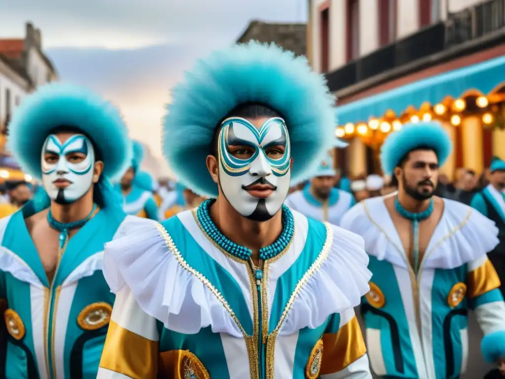 Desfile vibrante de Carnaval Uruguayo con contrastes entre alegría y sobriedad