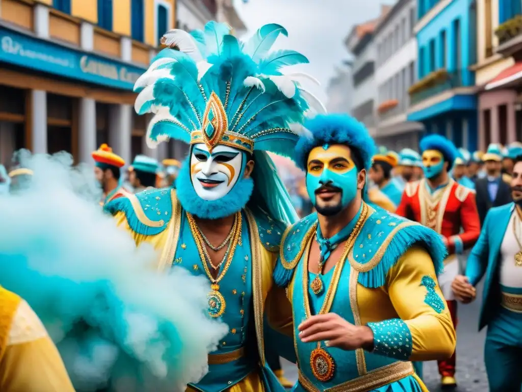 Desfile vibrante del Carnaval Uruguayo: esculturas en movimiento y tridimensionalidad festiva