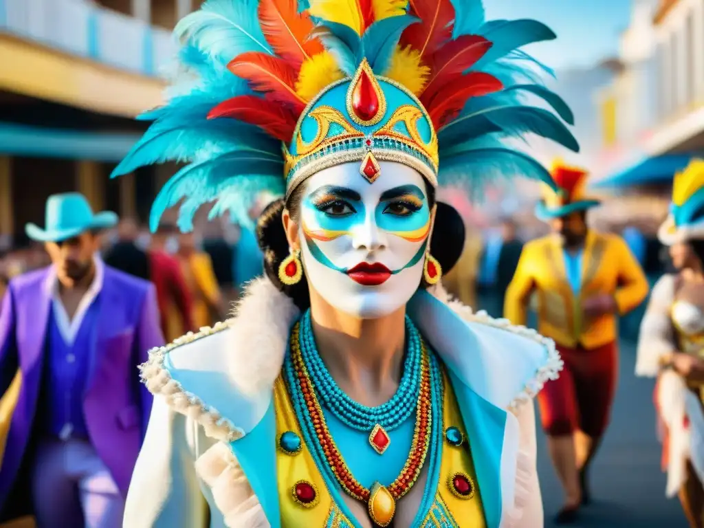 Desfile vibrante en el Carnaval Uruguayo, evolución vestuarios