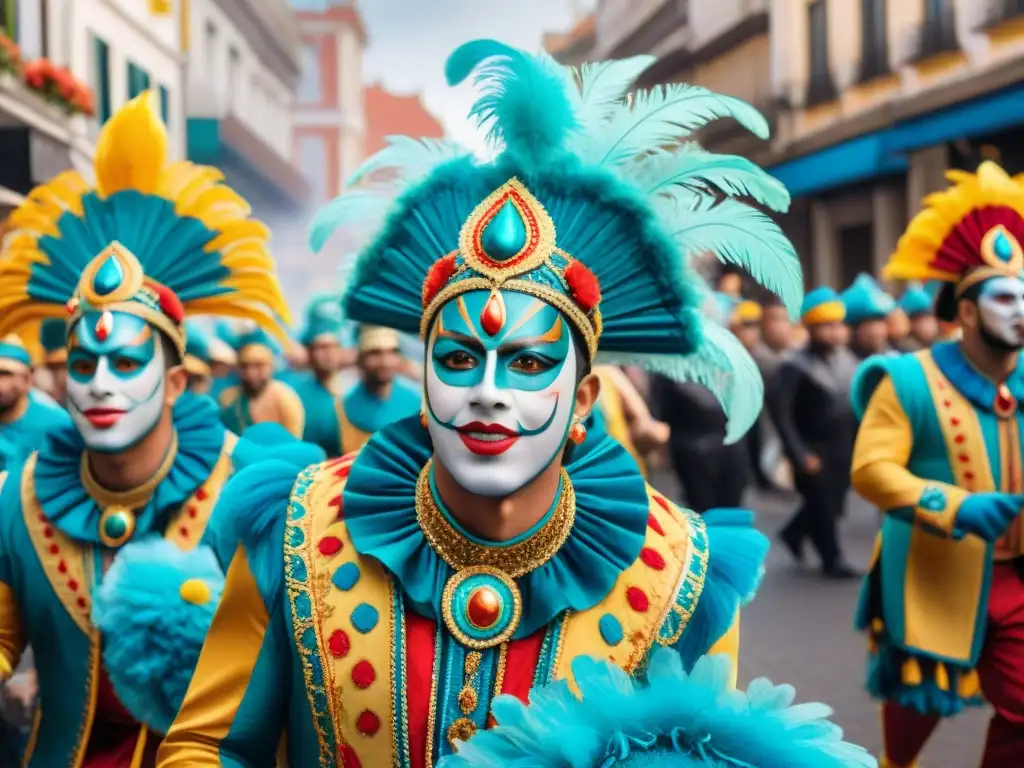 Desfile vibrante del Carnaval Uruguayo diáspora: danzas y coloridos trajes en fiesta comunitaria