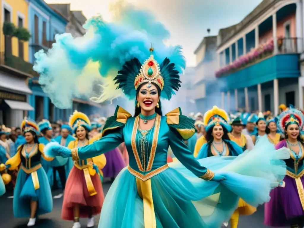 Un desfile vibrante y colorido de Carnaval en Uruguay con oportunidades de negocio en Carnaval Uruguayo