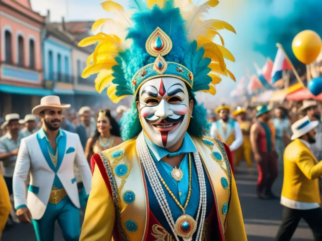 Desfile vibrante de parodistas uruguayos crítica sociedad en el carnaval