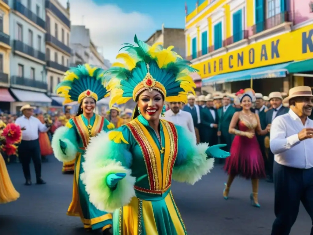 Un deslumbrante Carnaval en Montevideo: bailarines coloridos, música alegre y resiliencia del Carnaval Uruguayo