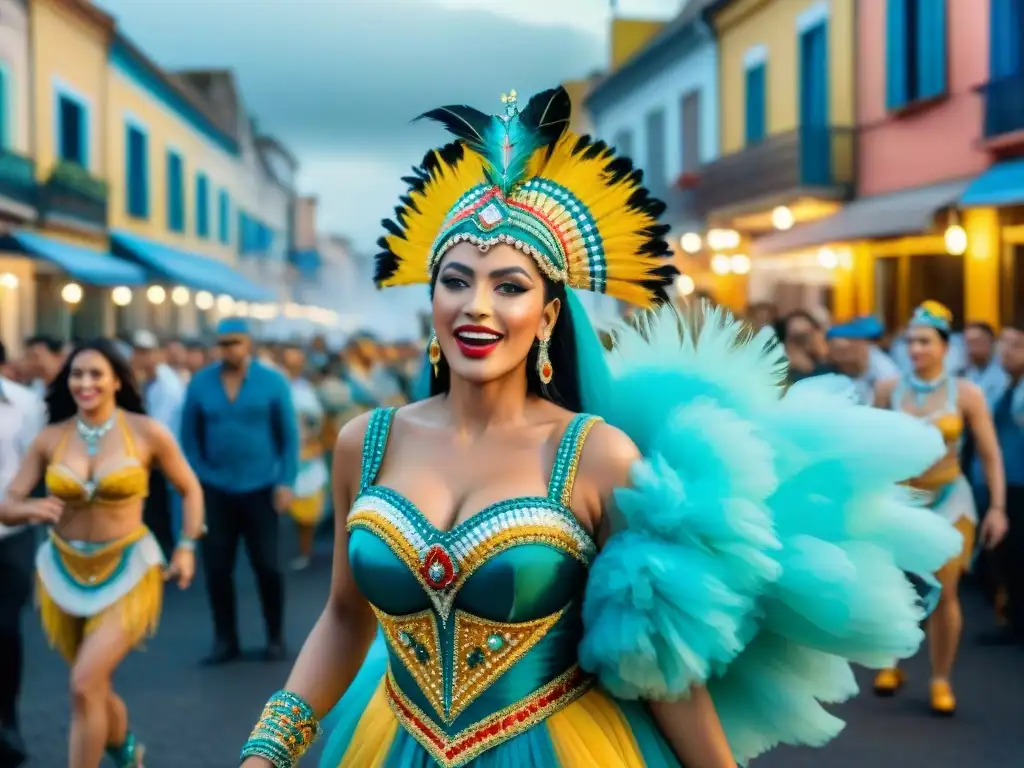 Deslumbrante Carnaval en Uruguay: desfile colorido, chefs, gastronomía y espectáculo en las calles