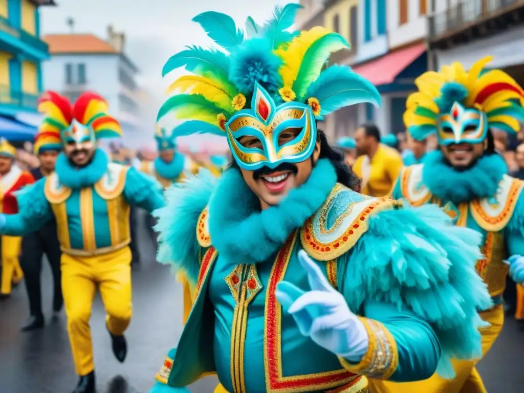 Deslumbrante Carnaval en Uruguay: Coloridos trajes, máscaras y bailes al ritmo de la música tradicional