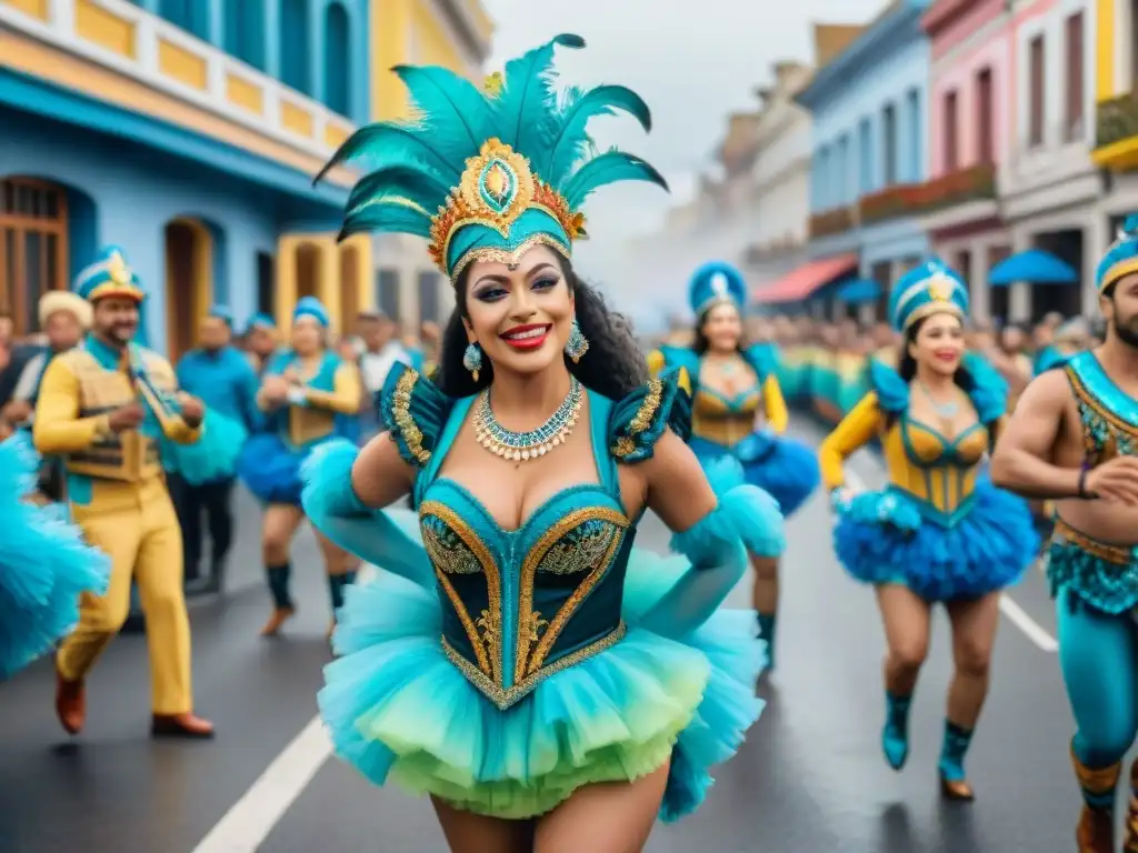 Deslumbrante Carnaval en Uruguay: Diversión comunitaria y coloridos desfiles