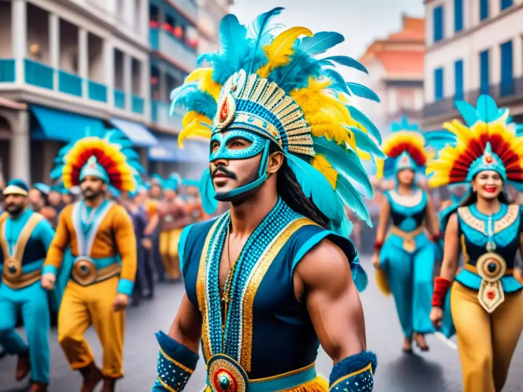 Deslumbrante Carnaval Uruguayo en Realidad Virtual: colorido desfile con música y danzas, público animado