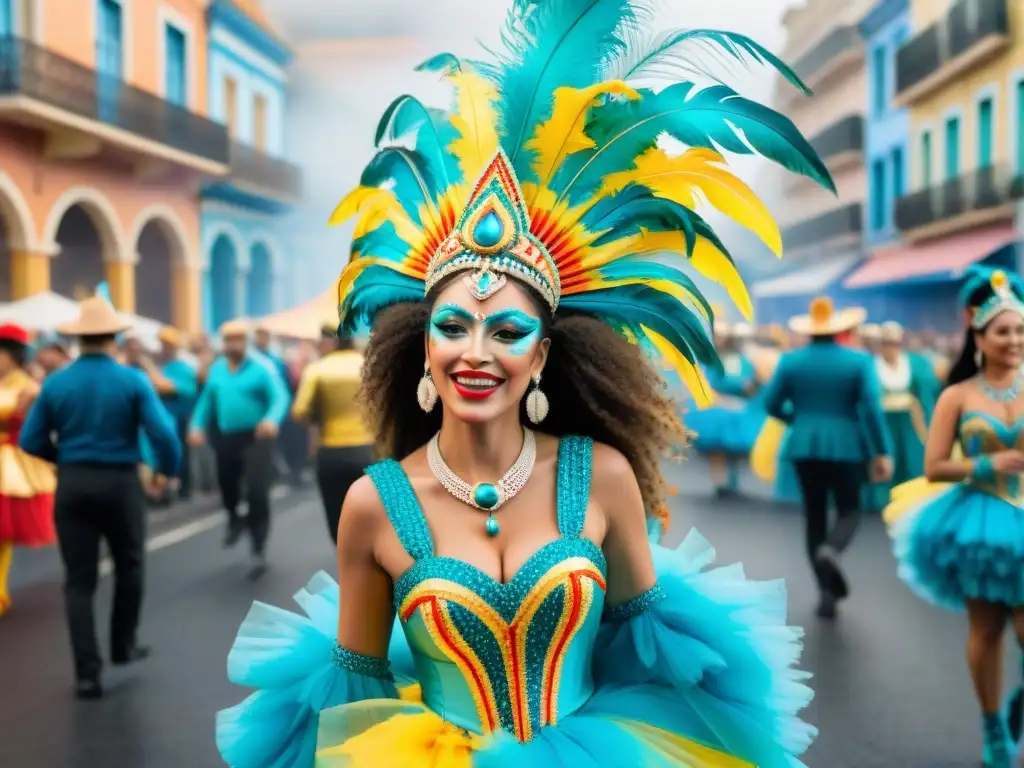 Deslumbrante Carnaval Uruguayo con trajes diseñados en revistas