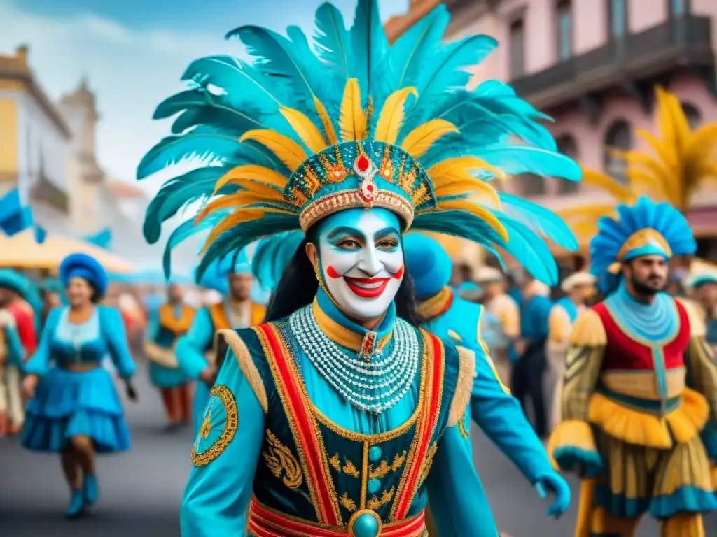 Deslumbrante desfile de Carnaval en Uruguay: colores, música y alegría en las calles