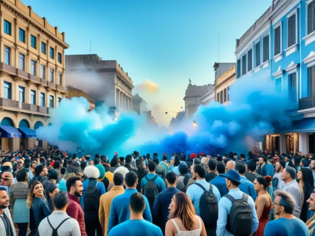 Deslumbrante desfile de Carnaval en Montevideo, Uruguay, con carrozas y danzantes