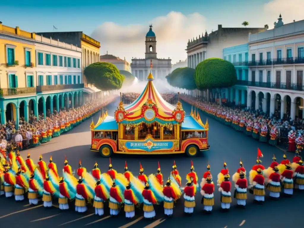 Deslumbrante desfile de Carnaval en Uruguay con Emprendedores en el Carnaval Uruguayo