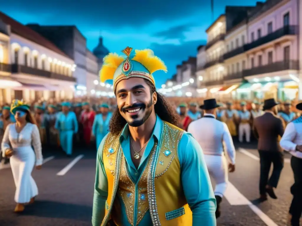 Deslumbrante desfile de Carnaval en Uruguay resaltando la hidratación en el Carnaval Uruguayo