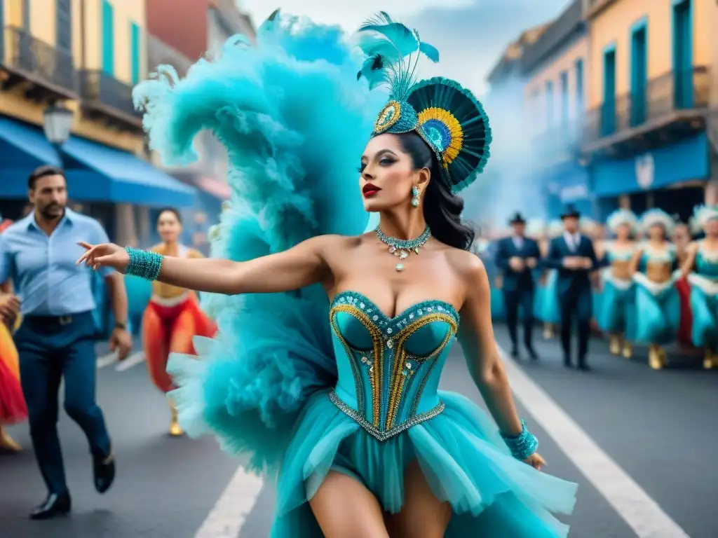 Deslumbrante desfile de Carnaval en Uruguay con influencia del tango