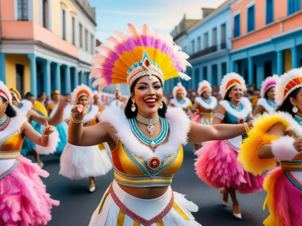 Deslumbrante desfile de Carnaval en Uruguay con influencia africana