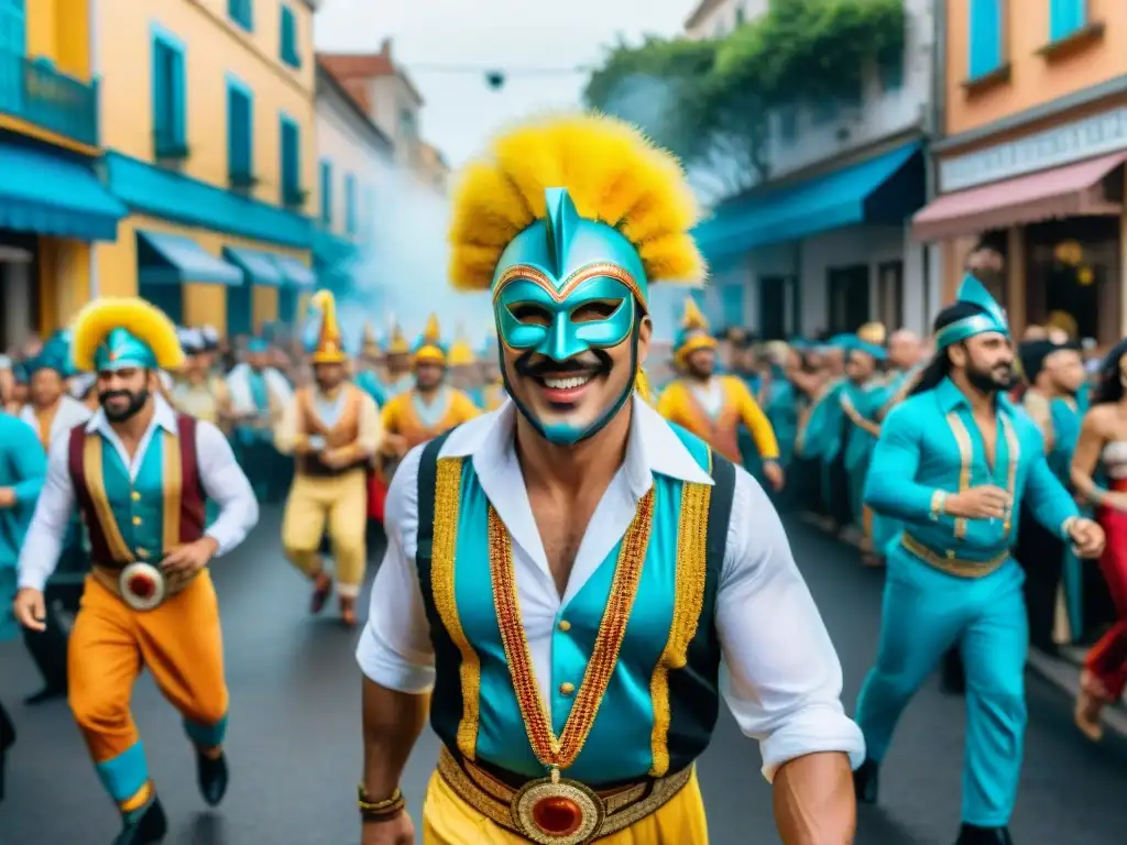 Deslumbrante desfile de Carnaval en Uruguay: colores, máscaras y alegría en las calles