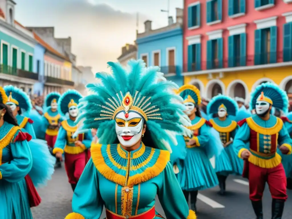 Deslumbrante desfile de Carnaval en Uruguay, fusionando tradición y modernidad